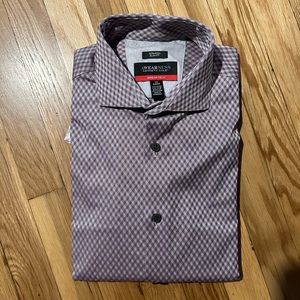 Men’s wearhouse slim fit button down dress shirt